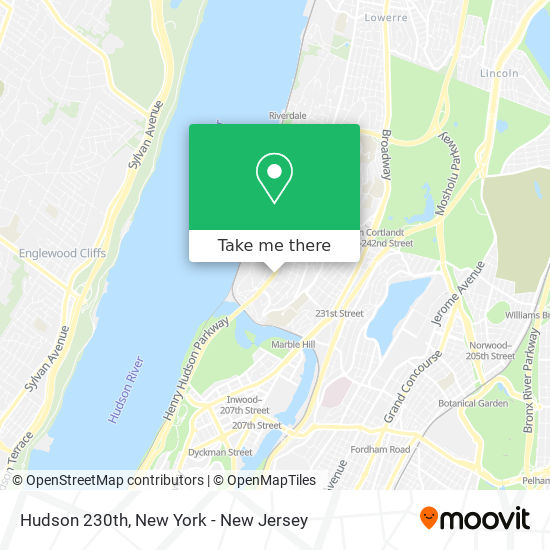 Mapa de Hudson 230th