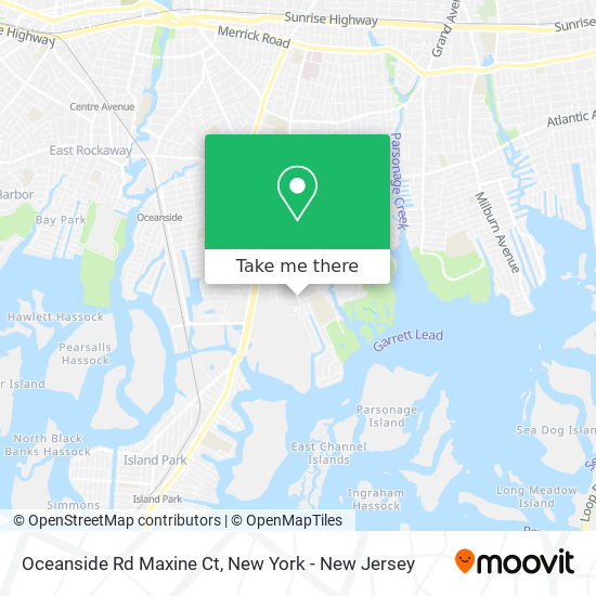 Mapa de Oceanside Rd Maxine Ct