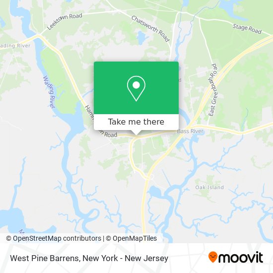 West Pine Barrens map