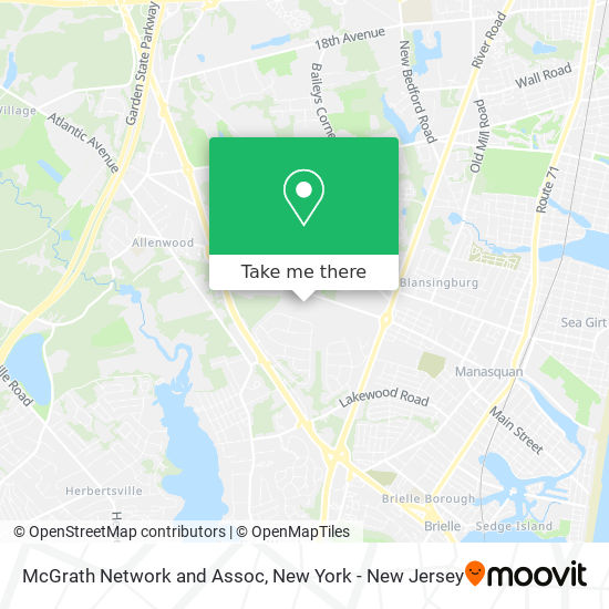 McGrath Network and Assoc map