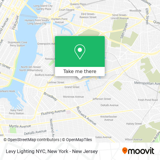 Levy Lighting NYC map