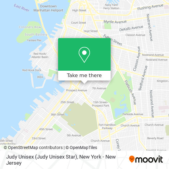 Judy Unisex (Judy Unisex Star) map