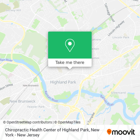 Chiropractic Health Center of Highland Park map