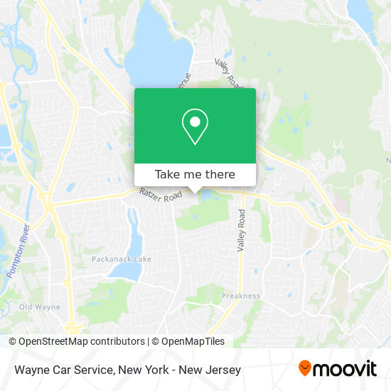 Mapa de Wayne Car Service