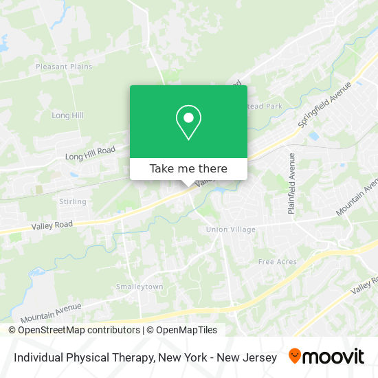 Individual Physical Therapy map