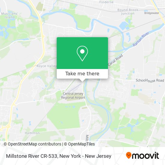 Mapa de Millstone River CR-533