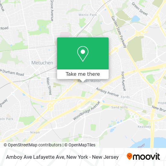 Mapa de Amboy Ave Lafayette Ave