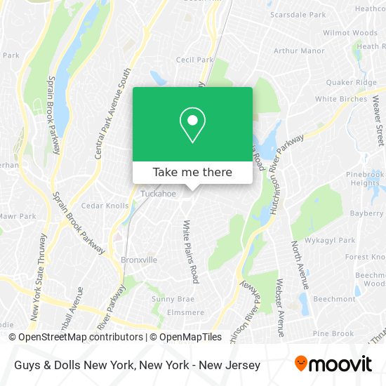 Mapa de Guys & Dolls New York