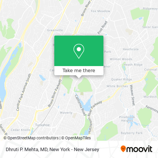 Dhruti P. Mehta, MD map