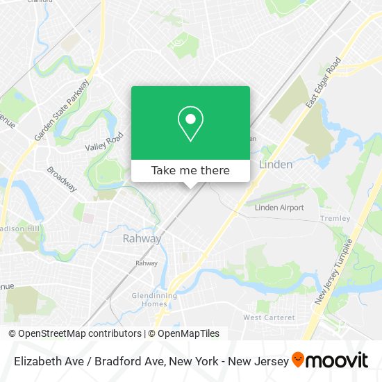 Mapa de Elizabeth Ave / Bradford Ave