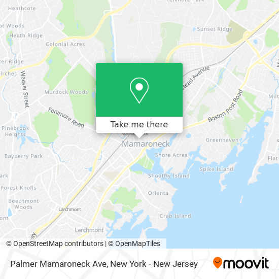 Mapa de Palmer Mamaroneck Ave