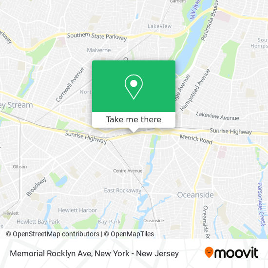 Memorial Rocklyn Ave map