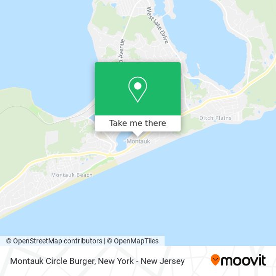 Montauk Circle Burger map