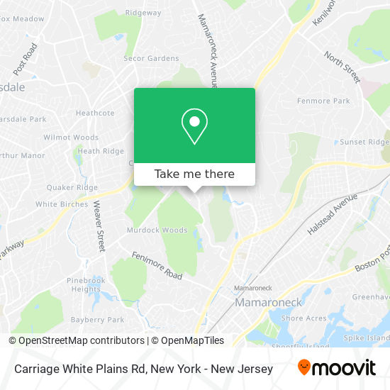 Mapa de Carriage White Plains Rd