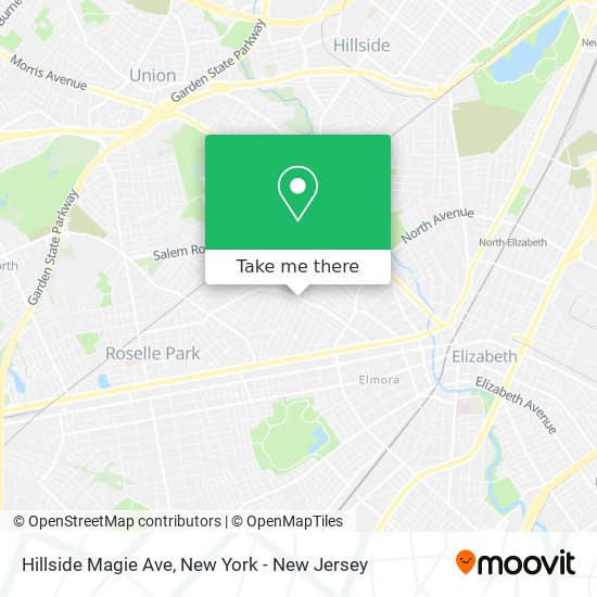 Mapa de Hillside Magie Ave