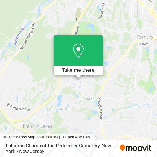 Lutheran Church of the Redeemer-Cemetery map