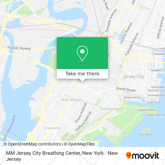 Mapa de MM Jersey City Breathing Center