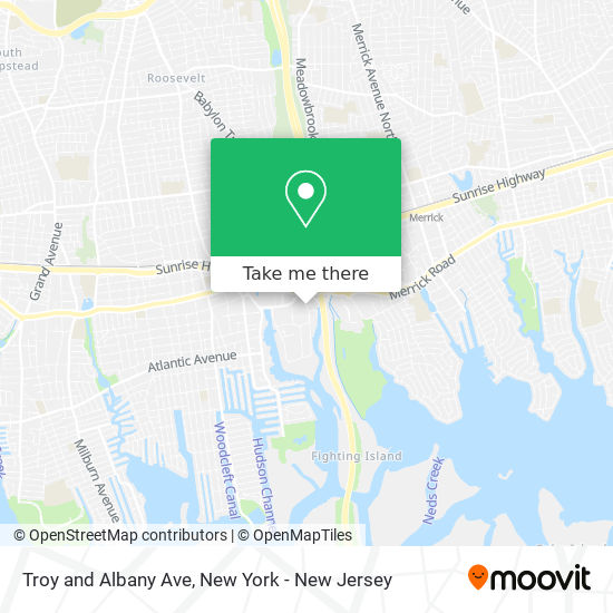 Troy and Albany Ave map