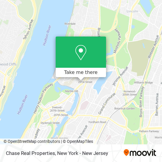 Chase Real Properties map