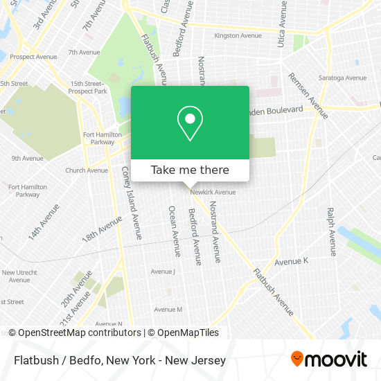 Flatbush / Bedfo map