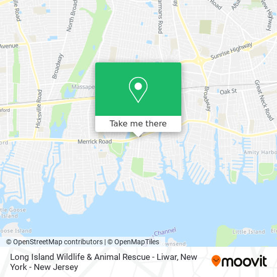 Long Island Wildlife & Animal Rescue - Liwar map