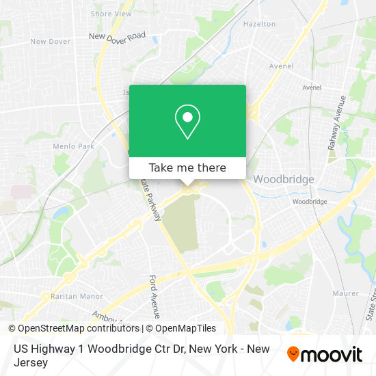 Mapa de US Highway 1 Woodbridge Ctr Dr