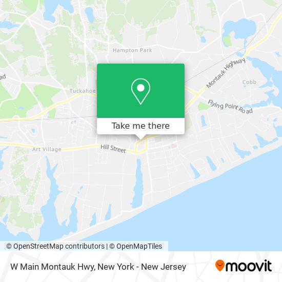 W Main Montauk Hwy map