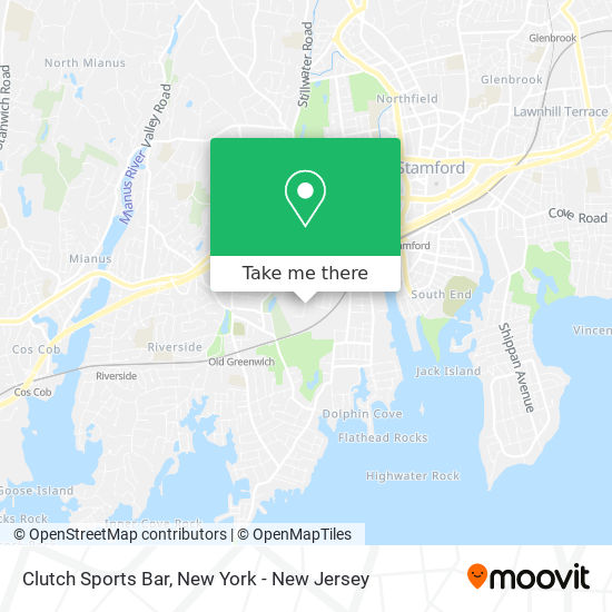 Clutch Sports Bar map