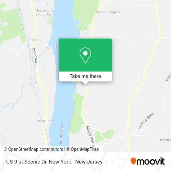US-9 at Scenic Dr map