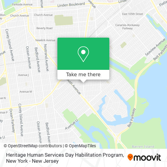 Mapa de Heritage Human Services Day Habilitation Program