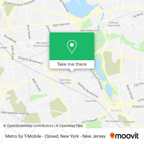 Metro by T-Mobile - Closed map