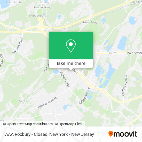AAA Roxbury - Closed map