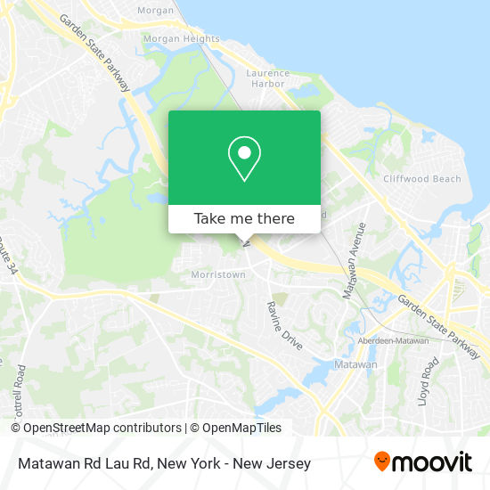 Matawan Rd Lau Rd map