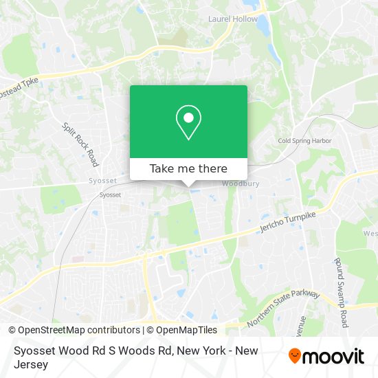 Syosset Wood Rd S Woods Rd map