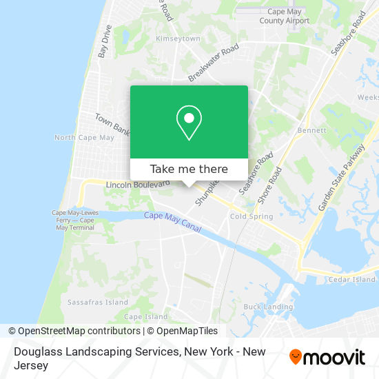 Douglass Landscaping Services map