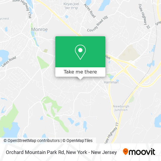 Orchard Mountain Park Rd map