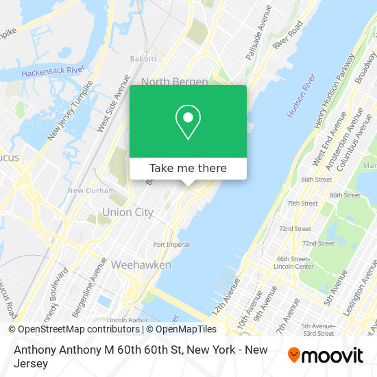 Anthony Anthony M 60th 60th St map