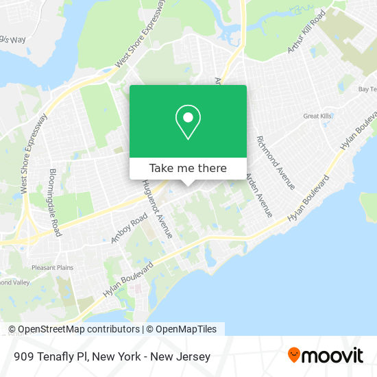 909 Tenafly Pl map