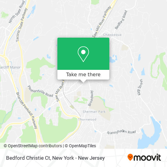 Bedford Christie Ct map