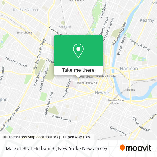 Market St at Hudson St map