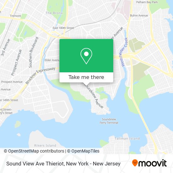 Sound View Ave Thieriot map