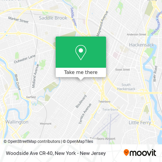 Mapa de Woodside Ave CR-40