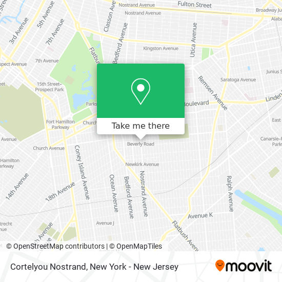 Cortelyou Nostrand map