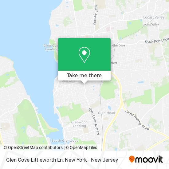 Glen Cove Littleworth Ln map