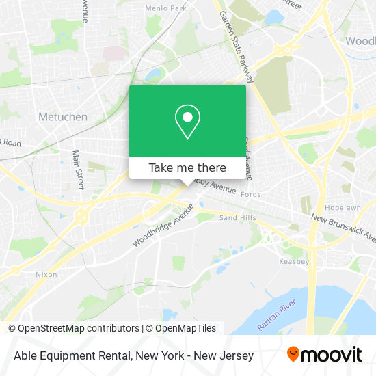 Able Equipment Rental map
