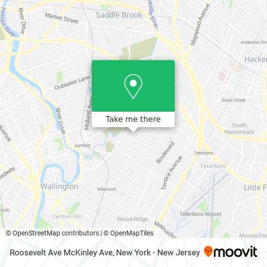Mapa de Roosevelt Ave McKinley Ave