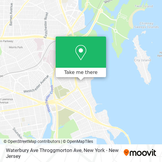 Mapa de Waterbury Ave Throggmorton Ave