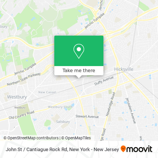 John St / Cantiague Rock Rd map