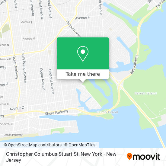 Christopher Columbus Stuart St map