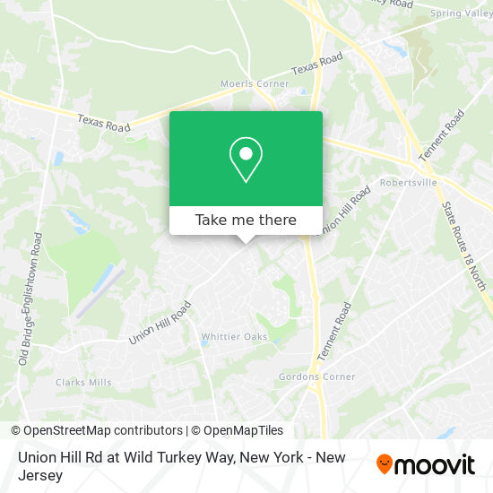 Mapa de Union Hill Rd at Wild Turkey Way